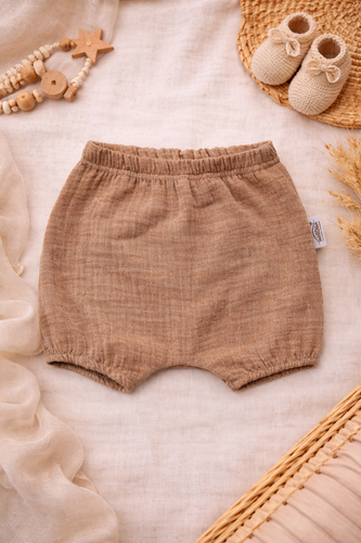 Baby blossoms Just Muslin 40235L Makoma latte- muselina 100% algodón, sobre banda elástica