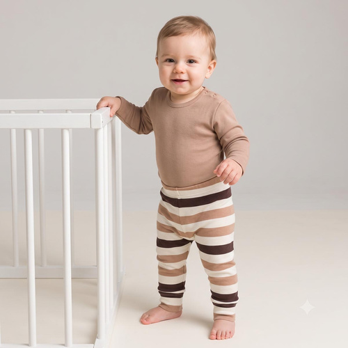 227016 Nicol BENEK Pantalones para bebé 100% algodón rayas para niño