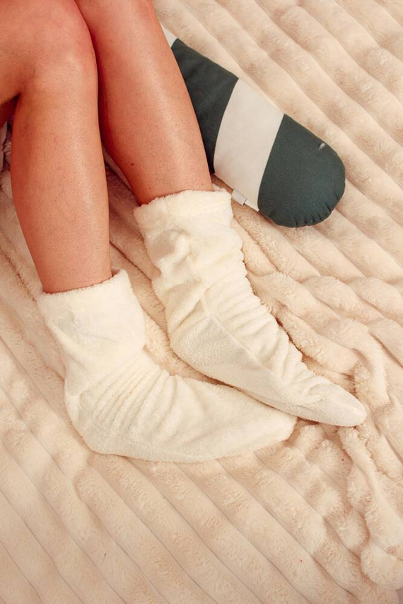 553/554 Calcetines de dormir Wellsoft Smooth De Lafense - crudo