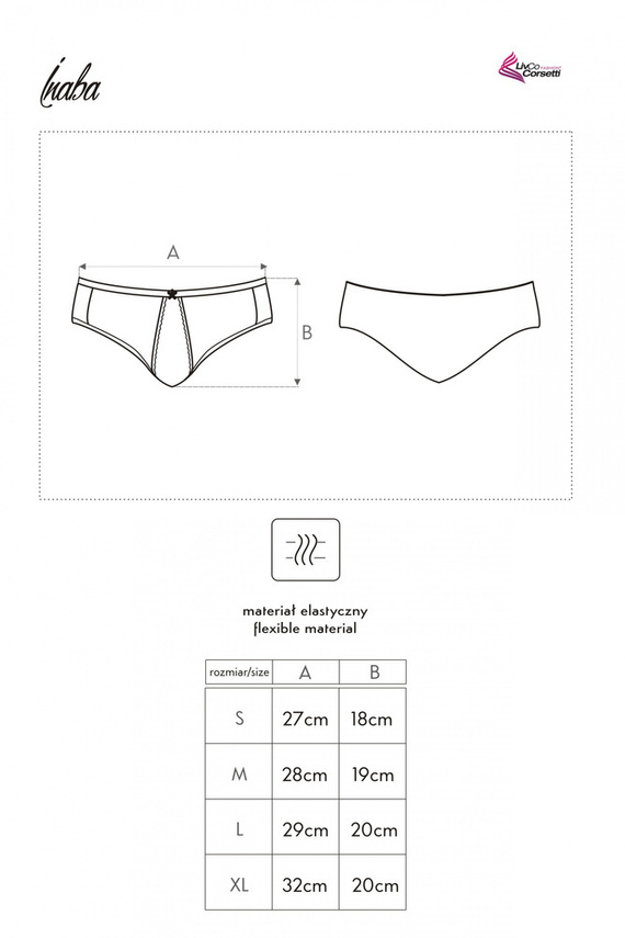 Inaba Blanco LC 6055 LivCo Corsetti Fashion bragas de mujer - blanco