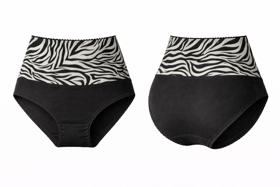 Mitex IGA WILD bragas moldeadoras cintura alta para vientre plano wild black