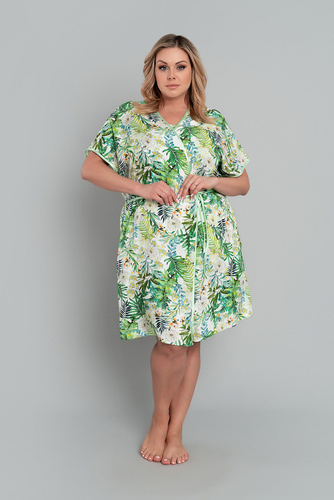 Florina Albornoz de mujer Moda Italiana - estampado de hojas