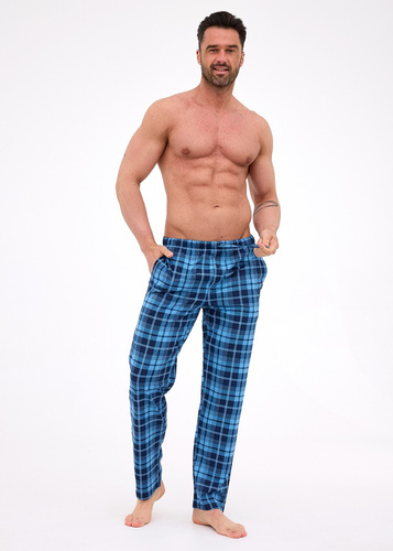 691/62 Pantalón de pijama Cornette hombre - largo, a cuadros, algodón