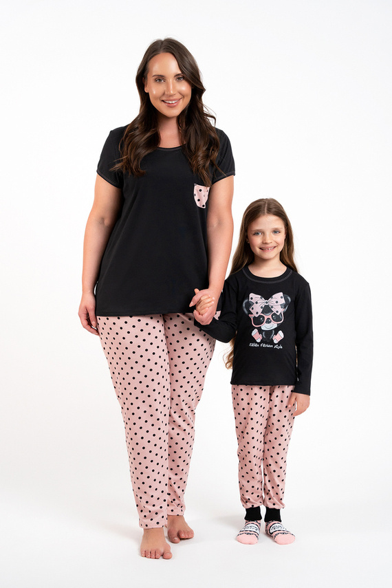 Bonilla Pijama de niña Moda Italiana - negro/estampado