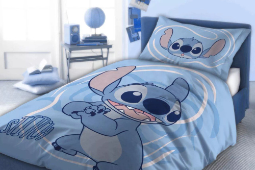 Ropa de cama Lilo y Stitch Faro 100% algodón suave infantil