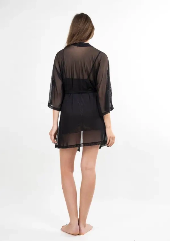 Zora tul chemise negro Dkaren | elegante bata de mujer en tul