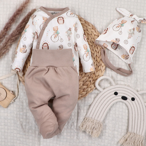 ABN-5591 Pantuflas para bebé Circus Nini - 100% algodón orgánico, suaves y antialérgicas