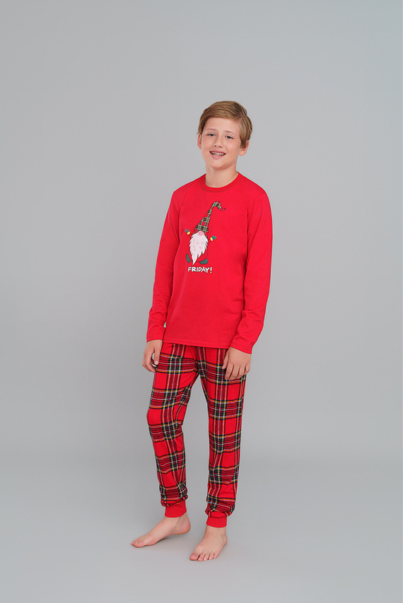 Narvik Pijama de niño Italian Fashion- rojo/estampado