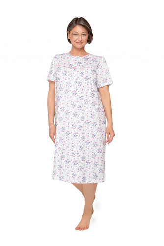 Camisón Bogna I 203 Martel algodón manga corta botones cómodo 34