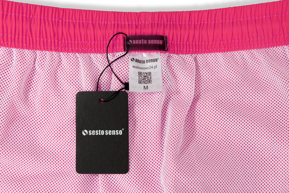 Sesto Senso bañador hombre shorts de playa secado rápido con bolsillos pink