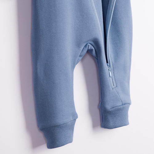228271 Nicol FARMA Pijama de felpa + botitas para bebé azul algodón