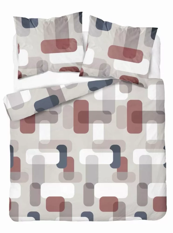 5487 B Detexpol Satin Stories ropa de cama gris| 100% algodón, tejido de raso, cremallera, envoltorio de regalo