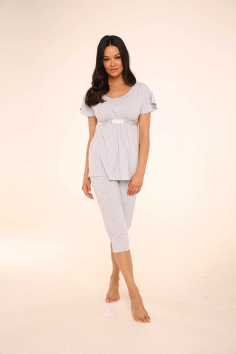 448 Julie Pijama 3/4 mujer - melange claro