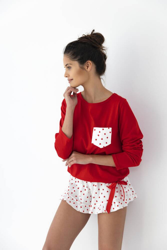 Taylor Pijama de mujer Sensis - rojo-crema