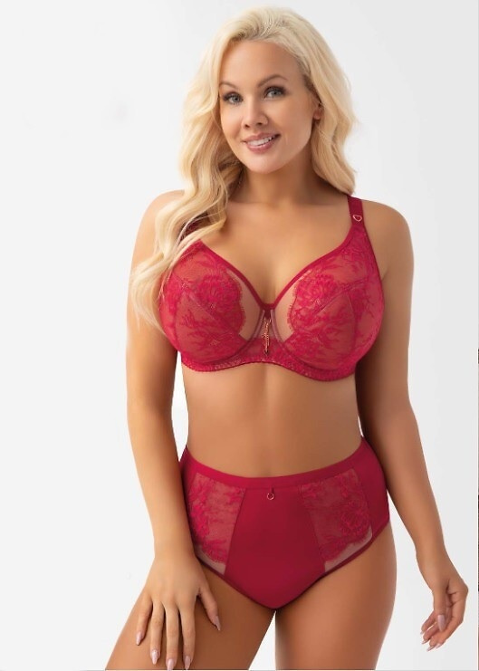 Gorsenia F024 Desire Braguitas de mujer rojas con encaje y microfibra