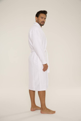 735 Bata de hombre Manuele De Lafense - blanco