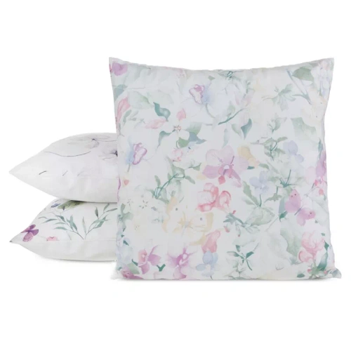 Funda cojín 45x45 Mink 29 Eurofirany terciopelo flores