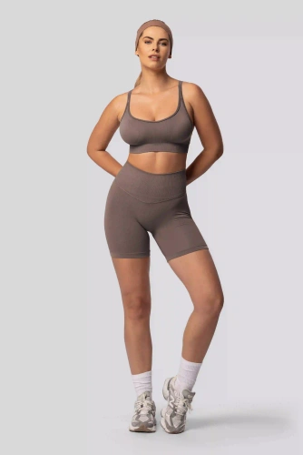 Spaio PUSH-UP PRO shorts moldeadores sin costuras tiro alto fitness taupe