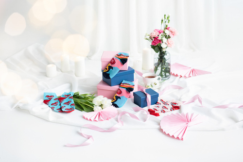 K89S Calcetines para pies Super Mama Italian Fashion - azul marino/colores