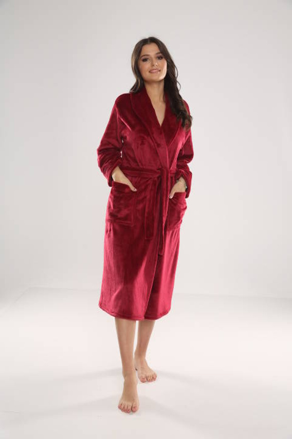 628 Albornoz largo de mujer Abigail Forex - granate