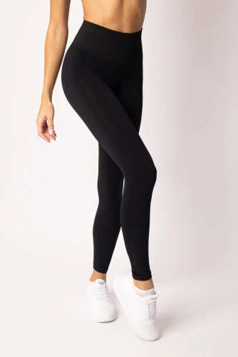 Leggings de mujer SPAIO Flex Innergy 2.0 negro- sin costuras, soporte de recuperación