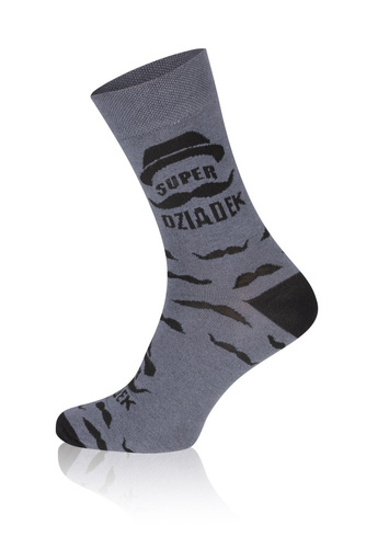M40D Super Grandpa Calcetines Largos Moda Italiana - grafito