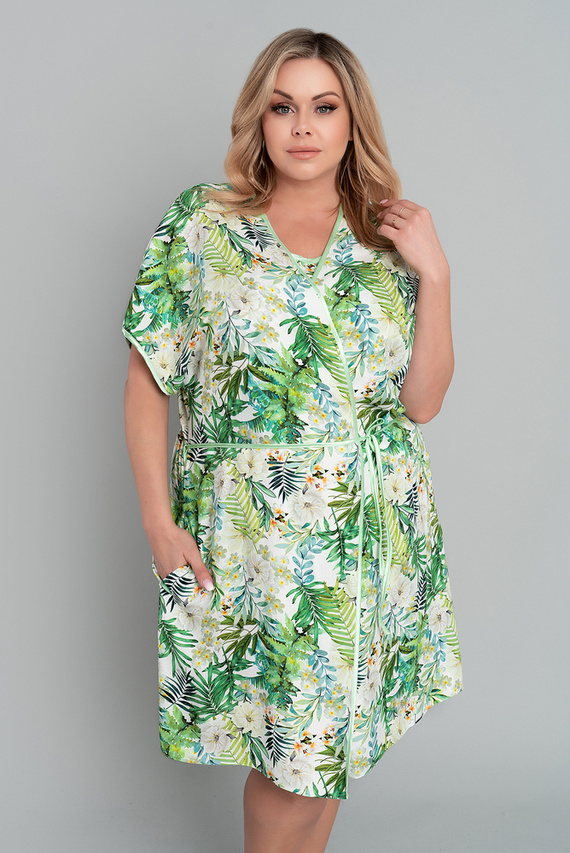 Florina Albornoz de mujer Moda Italiana - estampado de hojas