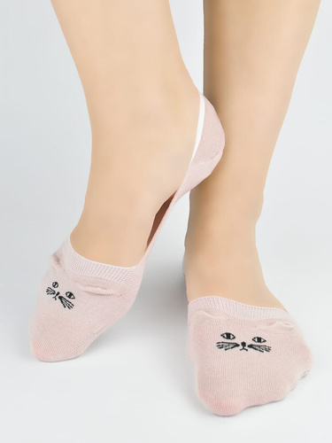 Bailarinas ST115 calcetines mujer algodón gato 3D antideslizantes