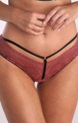 B-1108/3 Eva Braga de bikini para mujer Kinga - negro-rosa