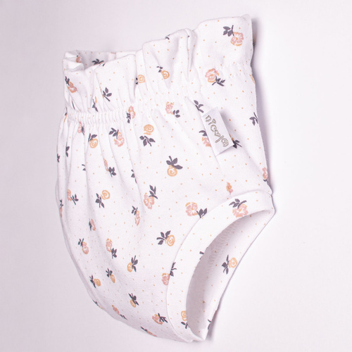 Bloomers Nicol 220087 2-pack para bebés, algodón Oeko-Tex, rosa con flores
