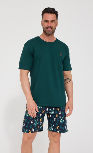 Pijama para hombre Cornette 326/345 Gentleman 100% algodón pantalones cortos
