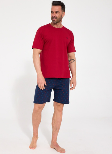 Cornette Wild Bear 2 326/347 Pijama para hombre bordó 100% algodón corta