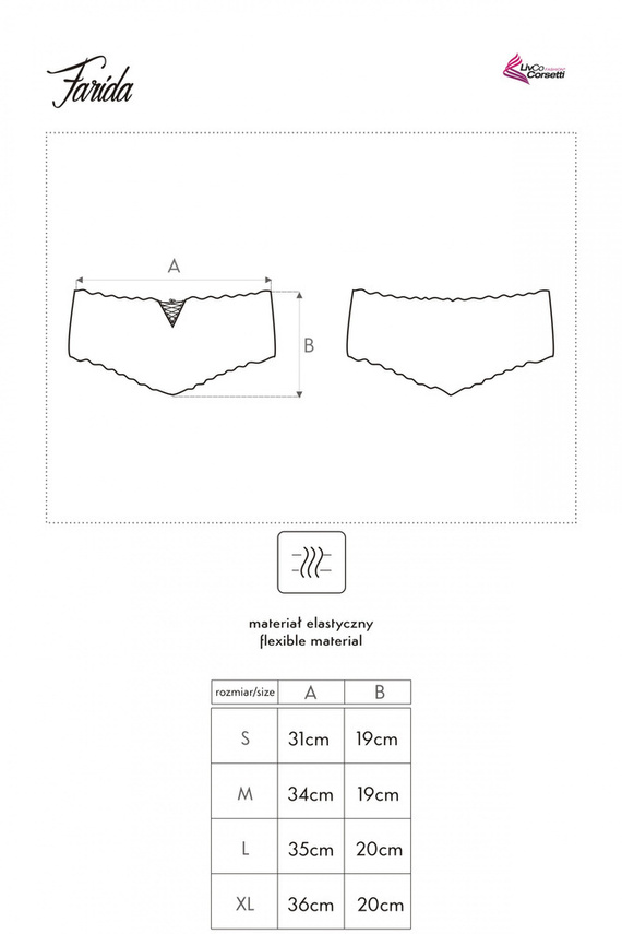 Farida Blanco LC 6071 Pantalones cortos encaje mujer LivCo Corsetti Moda blanco