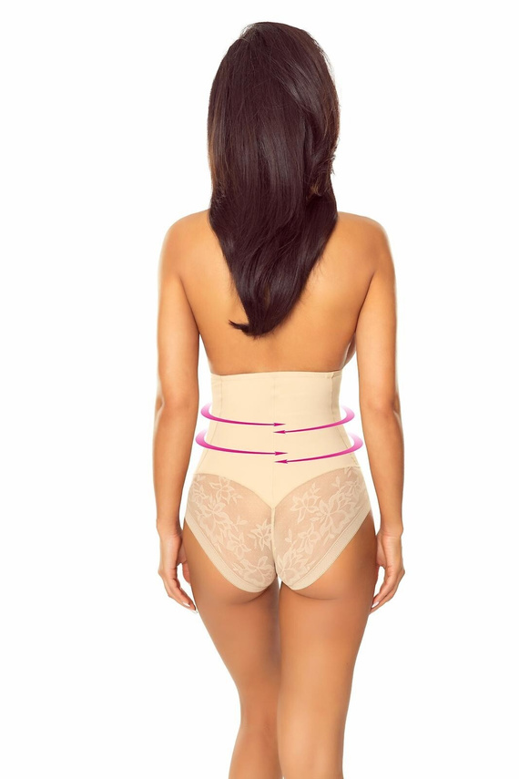 Lapinee 7005 Marika Braguitas moldeadoras beige de talle alto anti-roll
