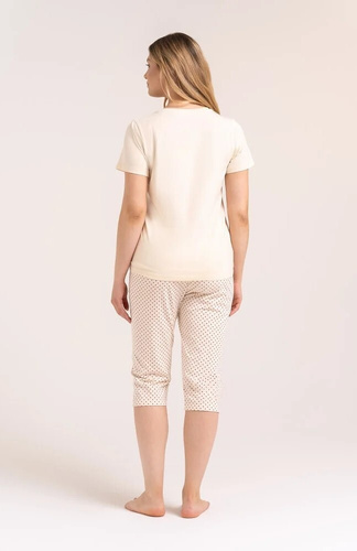Pijama de mujer Moraj PDD3200-020 algodón melocotón pantalones 3/4