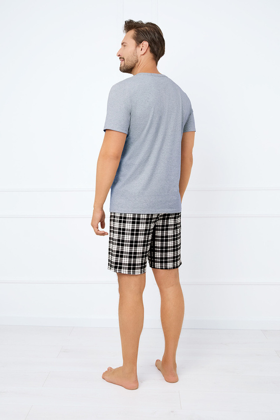 Klark Pijama de manga corta para hombre, pantalón corto Moda Italiana - melange/estampado