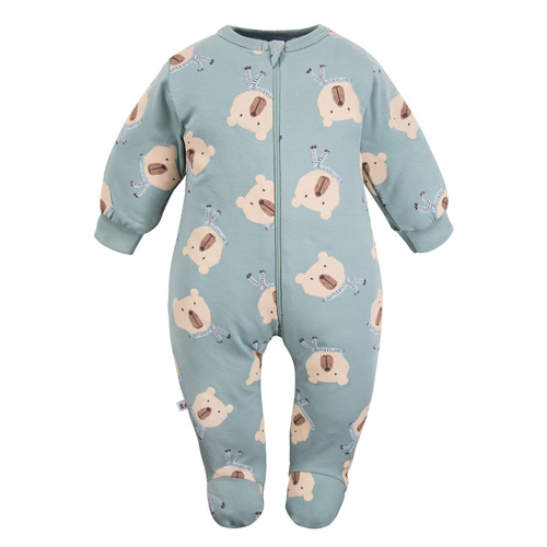 Pijama de bebé Beary Cool Eevi- sage de osito, algodón, con pies