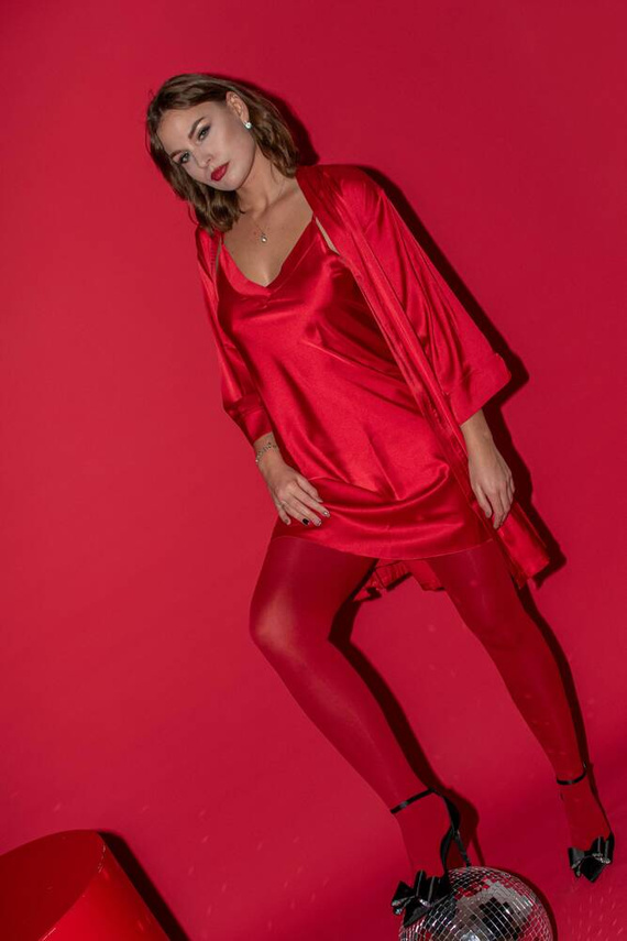 758 Cordelia Camisa de mujer De Lafense - roja