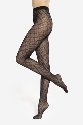 Arabesca 06 Medias Gatta - 40 den, motivo decorativo, mate