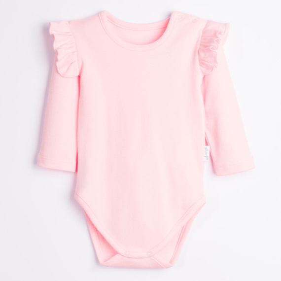 Body para bebé Nicol Tosia 225095 100% algodón rosa con volantes