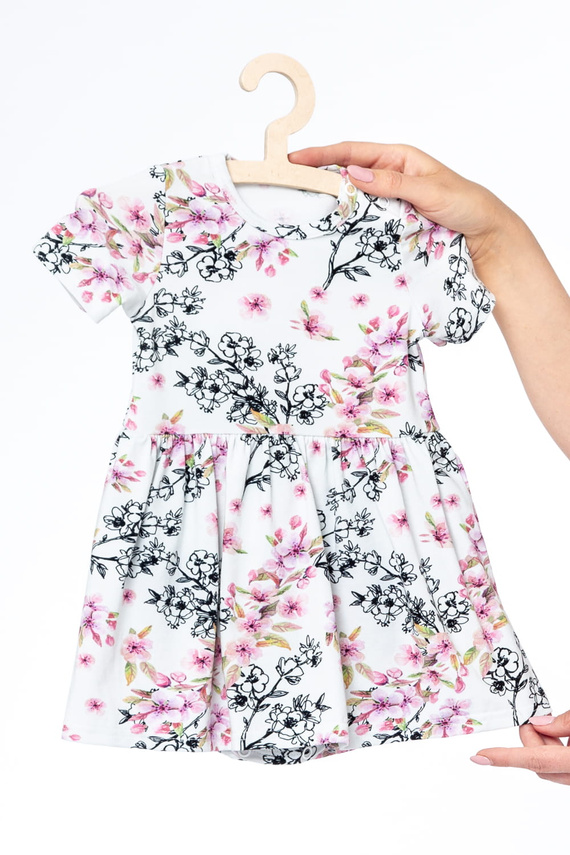 Body con falda Milk & Love flores claras manga corta