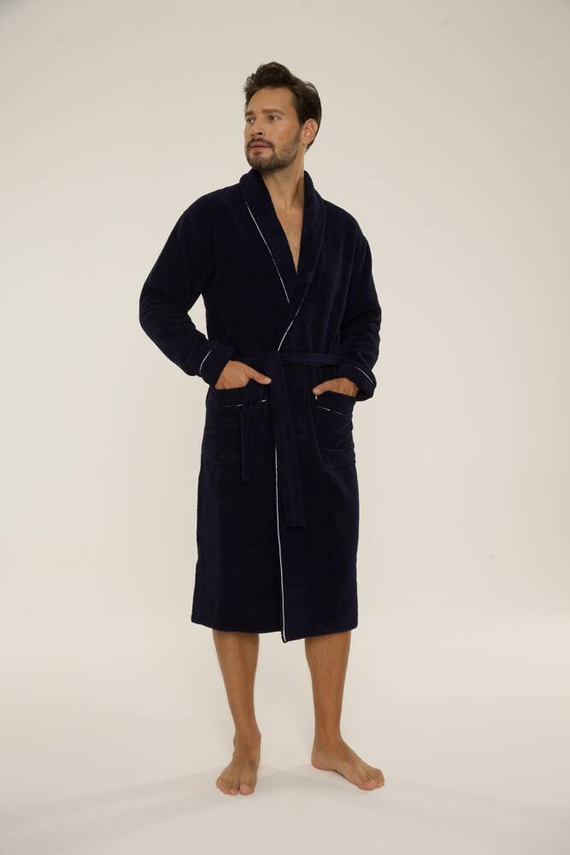 735 Bata de hombre Manuele De Lafense - azul marino