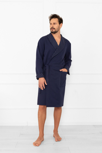 Bata de hombre Gerard - 100% algodón, corte clásico con un elegante acabado Moda Italiana