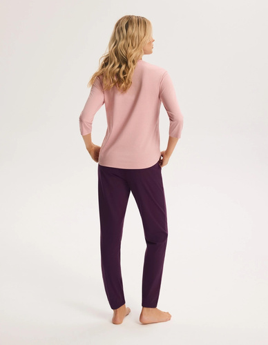 Pijama de mujer Henderson Ginger 45415 rosa 100% algodón manga 3/4 pantalones
