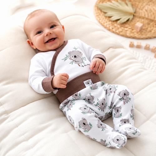 ABN-5210 Pantalones cortos para bebé Nini Sweet Koala 100% algodón orgánico