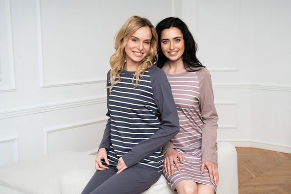 Camisón Oda Moda Italiana - estampado capuchino