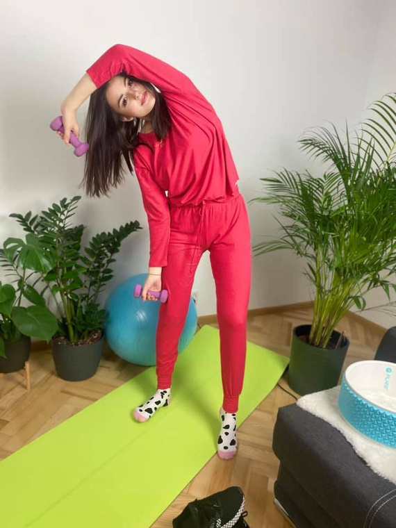 555 Paula Pijama de mujer De Lafense - frambuesa