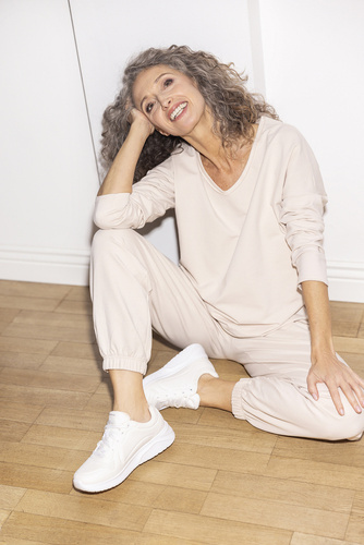 Madri Blusa manga larga Moda Italiana - beige