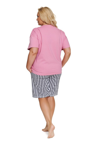 Pijama de mujer Doctor Nap 7526 Apres Sleep rosa de algodón con pantalones cortos