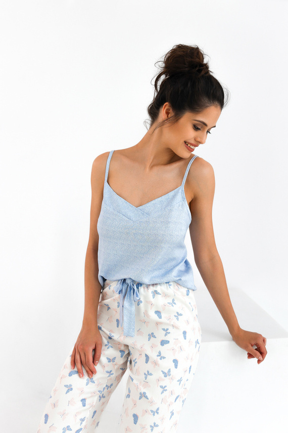 Pijama de mujer Edita Sensis - azul melange